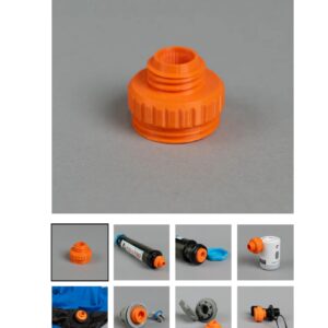 Packraft Pumpen Adapter universal, orange